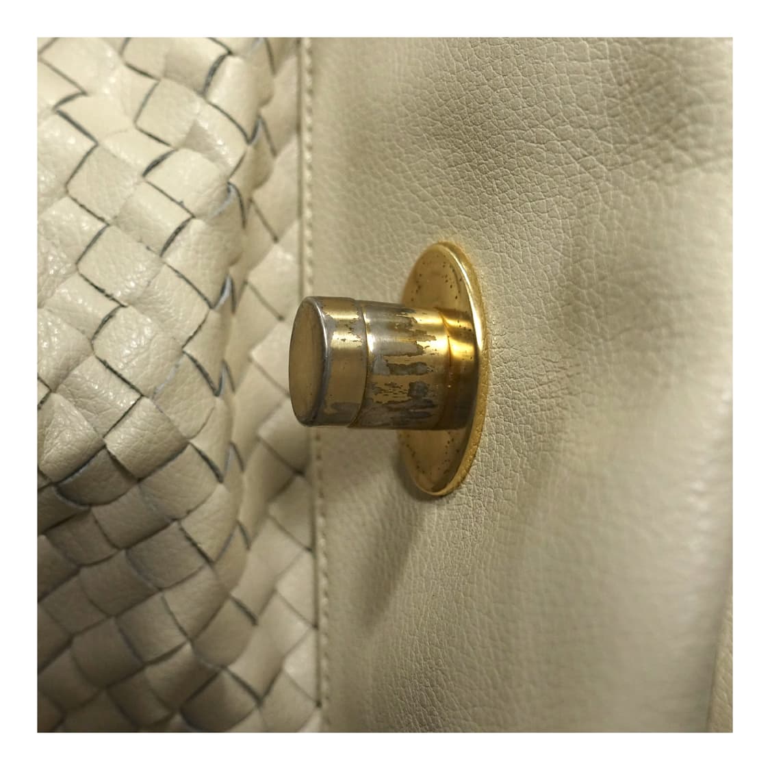 ANNE KLEIN 앤클라인 크림 아이보리 2way 숄더 레더백 상품이미지8