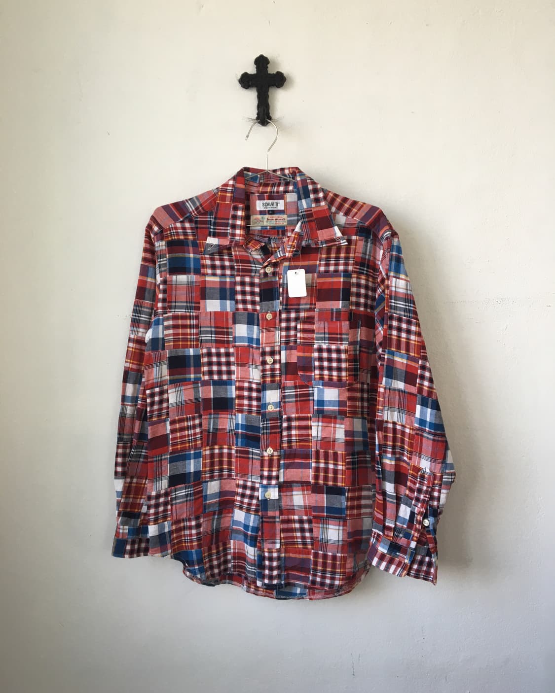 check pattern patch point shirt 상품이미지2