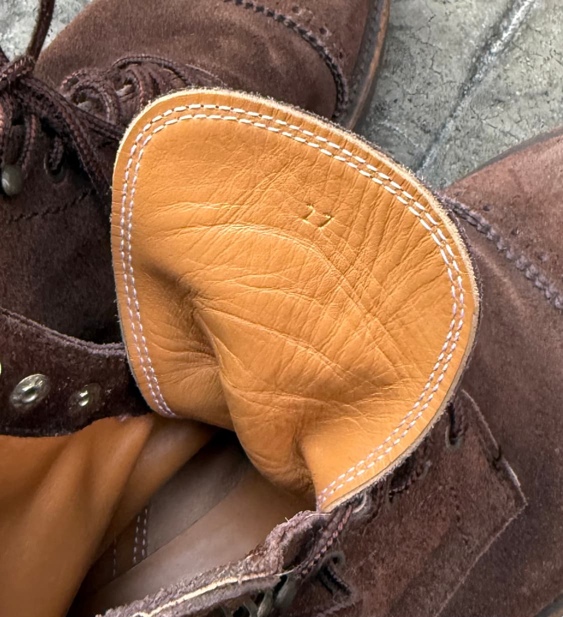 꼼데가르송 옴므 윙팁 비브람 스웨이드 부츠 상품이미지6