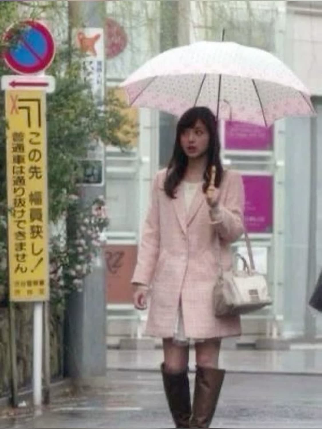 사토미 핑크 미디 코트 상품이미지4