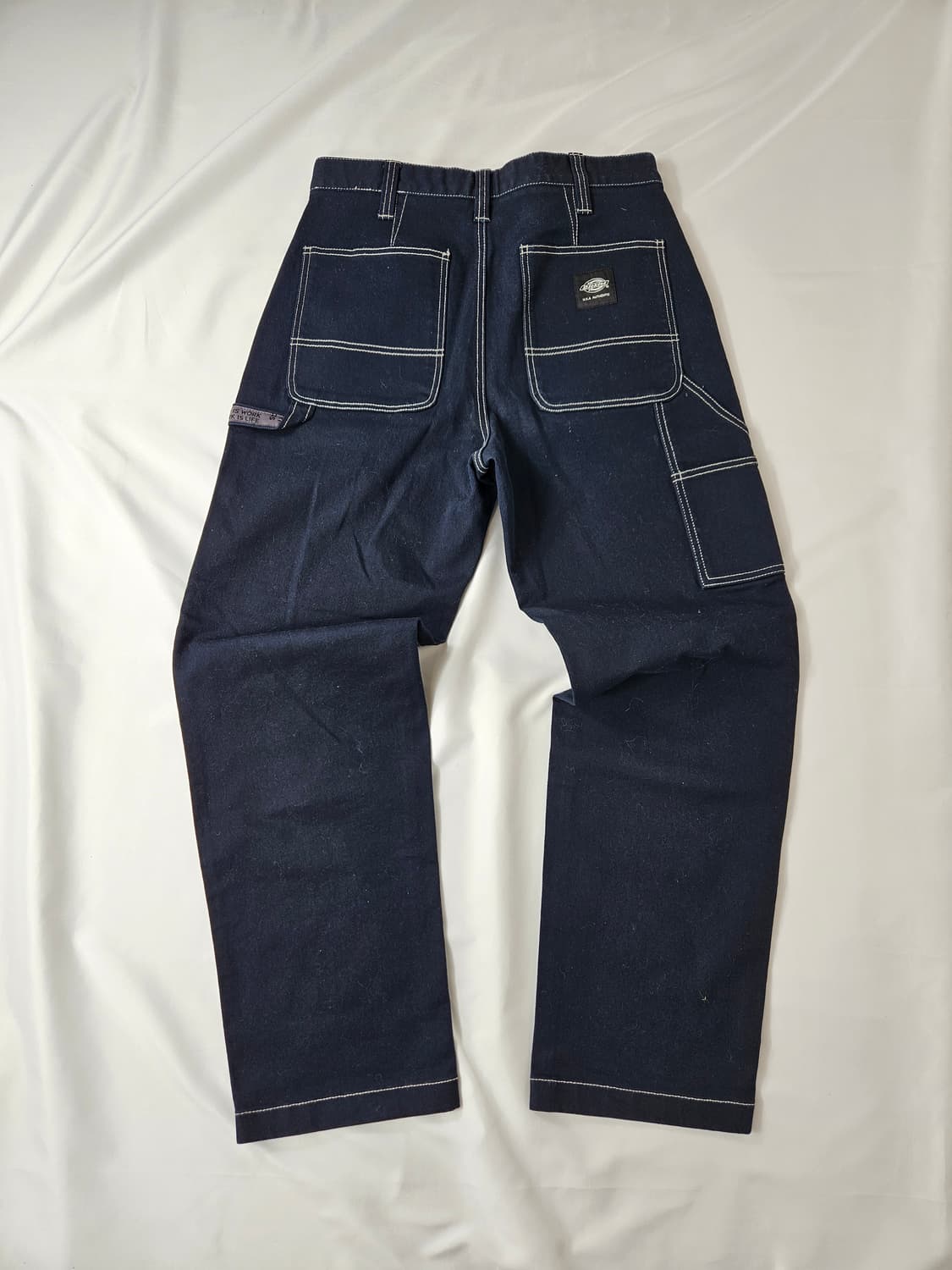 디키즈 카펜터 워크팬츠 스티치 데님 블랙 32 상품이미지1