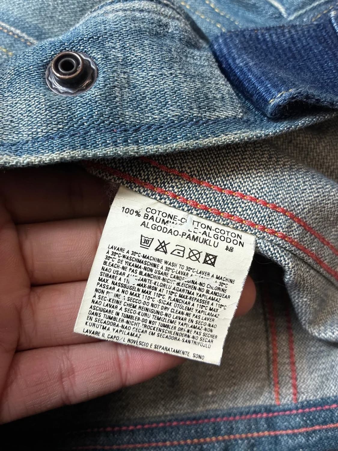 디젤 00's JAA 워시드 데님 자켓 PN8342 상품이미지9