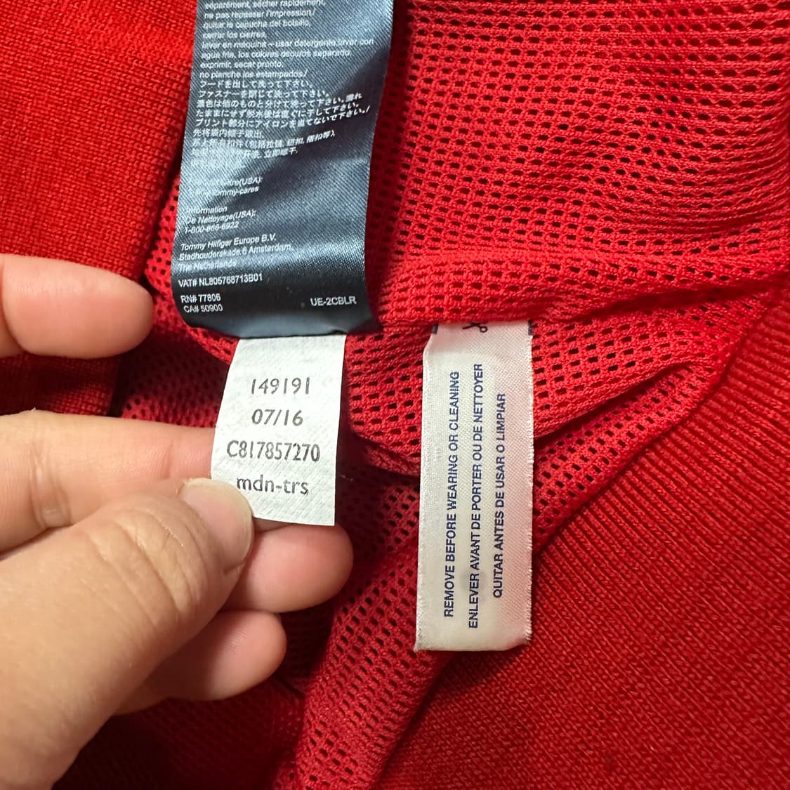 ✨ (바배) 타미 힐피거 올드스쿨 사이드로고 바람막이 자켓  상품이미지4