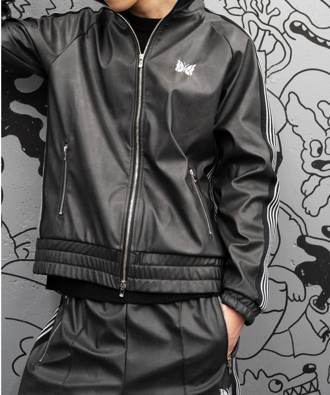 니들스 레더 트랙 자켓 LHP 한정 상품이미지1