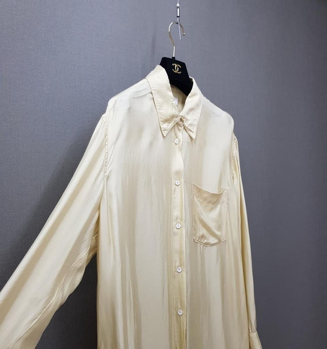 스튜디오톰보이 2021 레이온 롱 셔츠 원피스 Free사이즈 상품이미지3