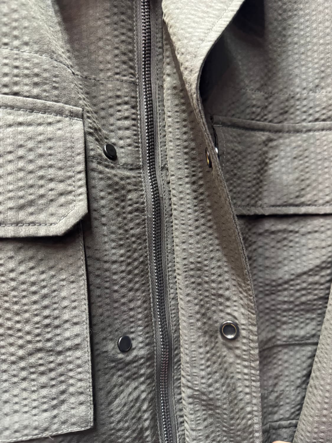 커스텀멜로우 22시즌 시어서커 필드 카키자켓 95(L) 상품이미지5