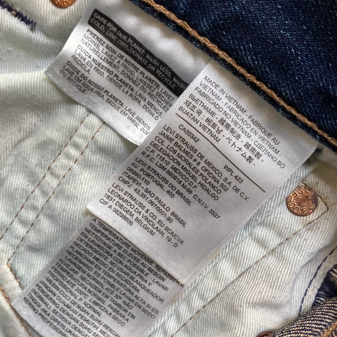 리바이스 501 데님팬츠 W32 L34 상품이미지5
