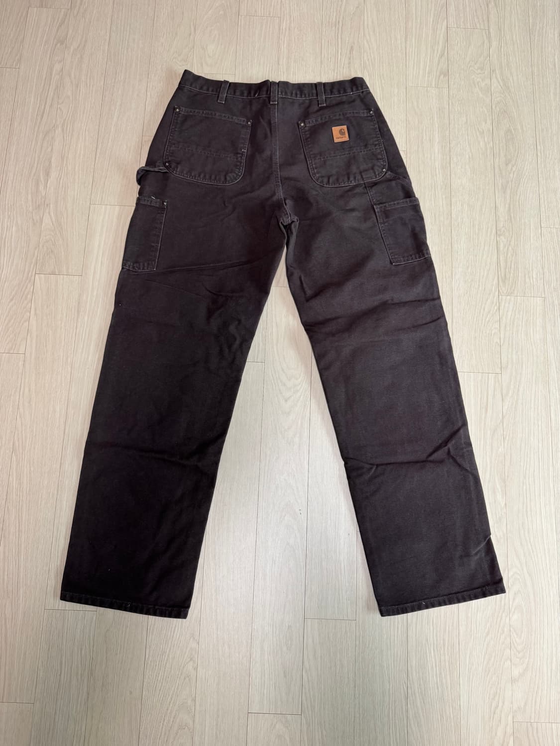 칼하트 더블니 b136 dkb 실측(허리42/기장111) 상품이미지3