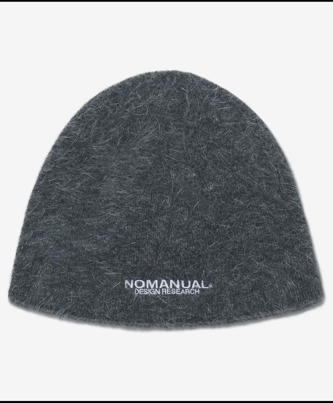 노매뉴얼 NM HAIRY BEANIE - CHARCOAL 상품이미지1
