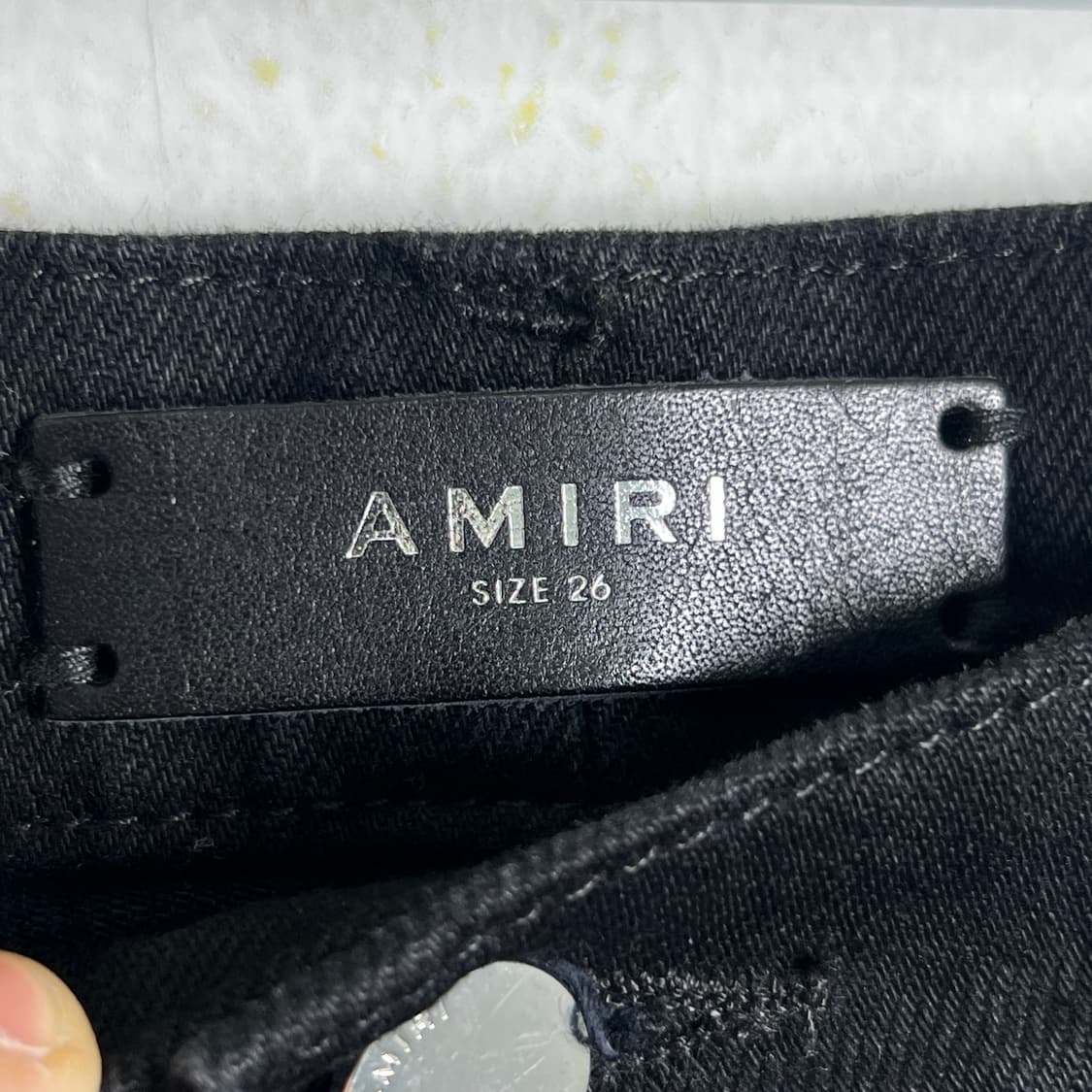 Amiri 아미리 블랙 디스트로이드 데님 팬츠 26 상품이미지3