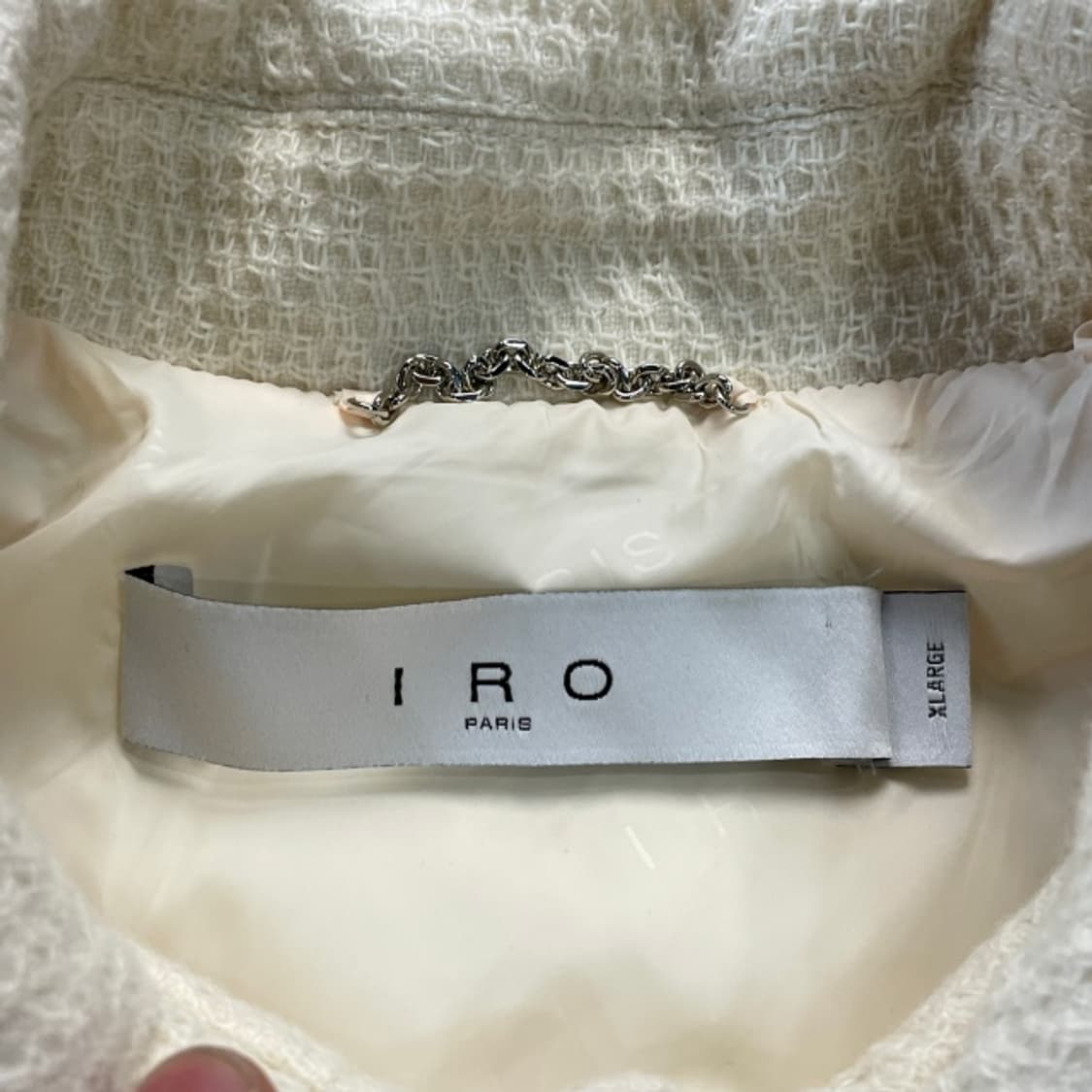 105 이로 레더 트리밍 바시티 자켓 상품이미지3