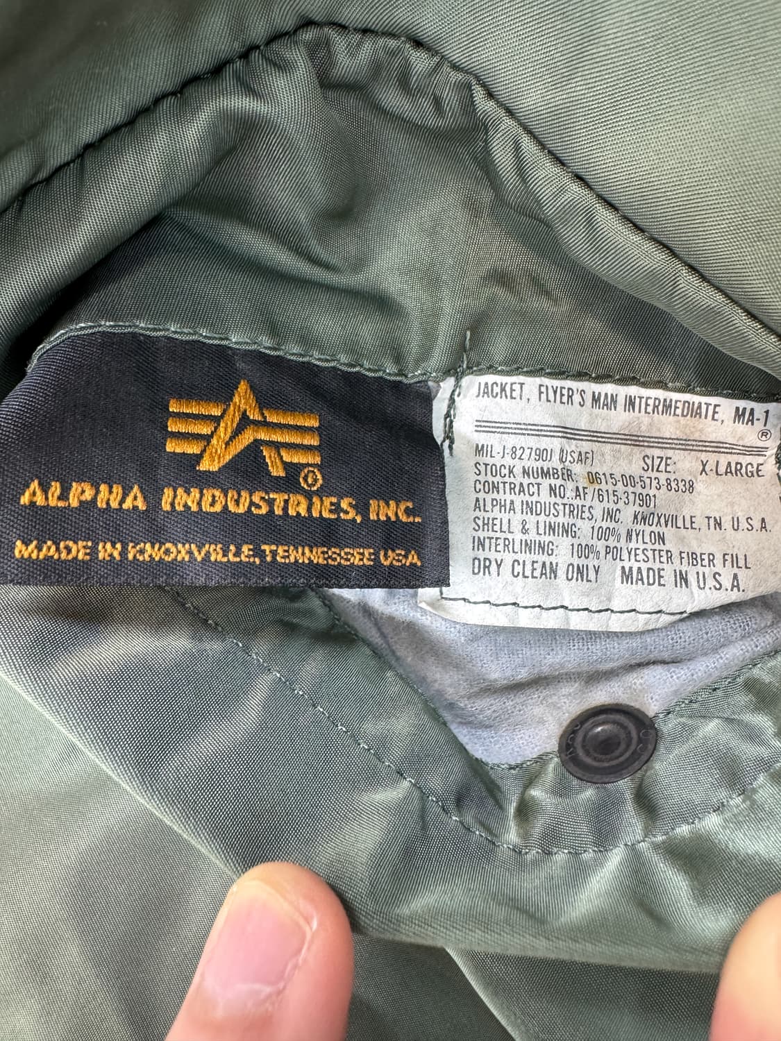 알파인더스트리 90s U.S.A.F 타입 Ma-1 자켓 상품이미지5