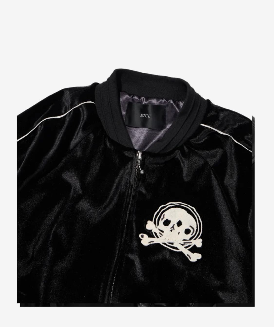 ETCE SKULL VELVET SOUVENIR JACKET 상품이미지3