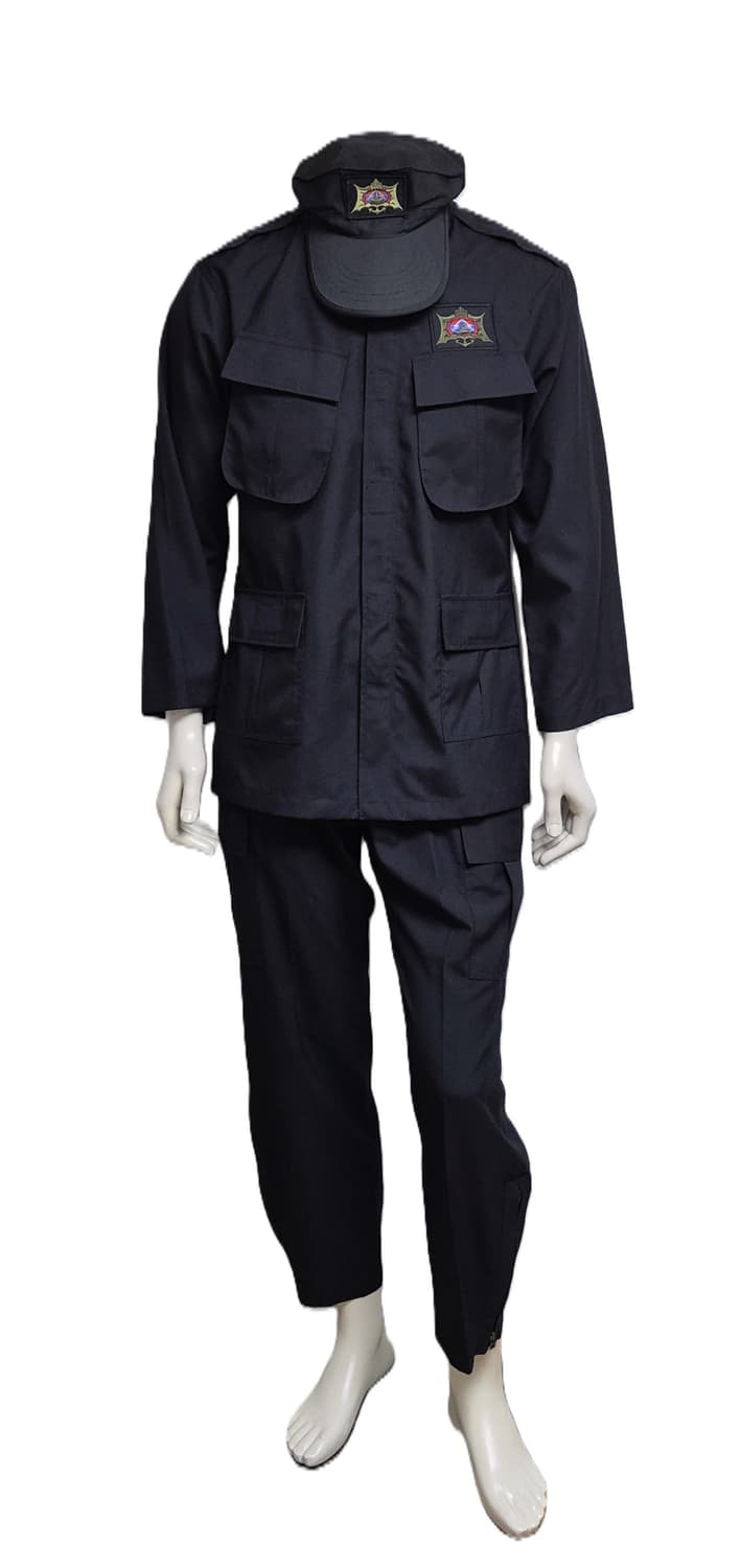 국군 구형 90년대 UDU 해상 정보사 맞춤 흑복 전투복 세트 (M) 상품이미지1