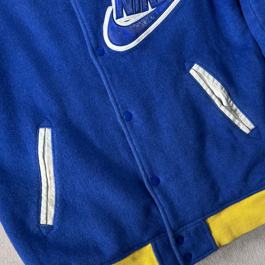 100 나이키 X 슈프림 스타장 슈나장 블루 2007 바시티 자켓 상품이미지7