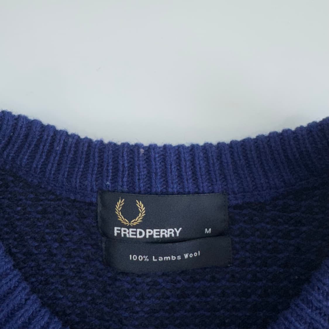 Fredferry 프레드페리 블루 네이비 니트  상품이미지5