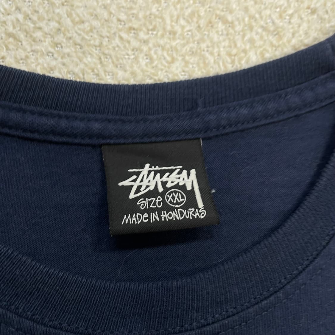 스투시 Stussy 베이직 로고 반팔티 네이비 상품이미지5