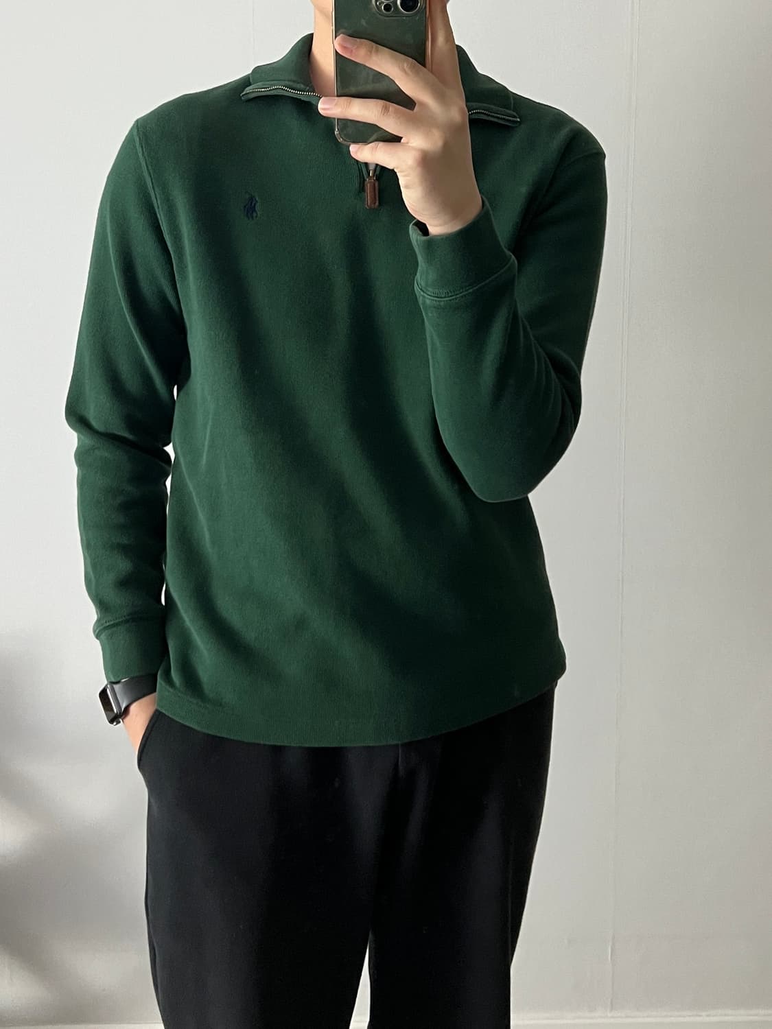 폴로 랄프로렌 반집업 니트 L 상품이미지7