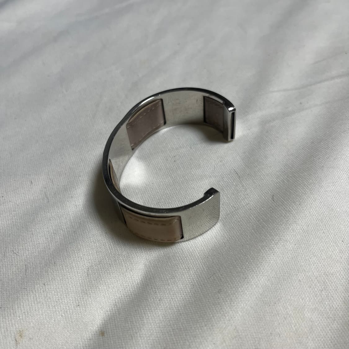 에르메스 by 마틴 마르지엘라 크롬 플레이트 레더 커프 뱅글 상품이미지7