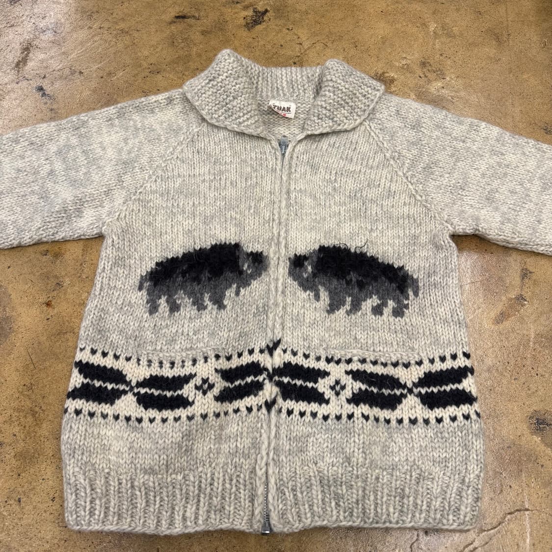 베이지 빈티지 모리 코위찬 니트 가디건  상품이미지3