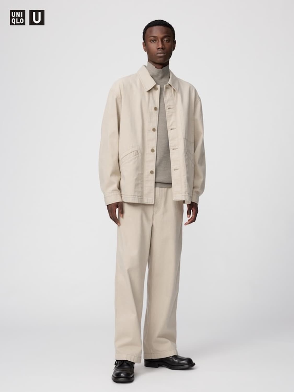 유니클로U/ 와이드핏 컬러진 내추럴/ 36 상품이미지3