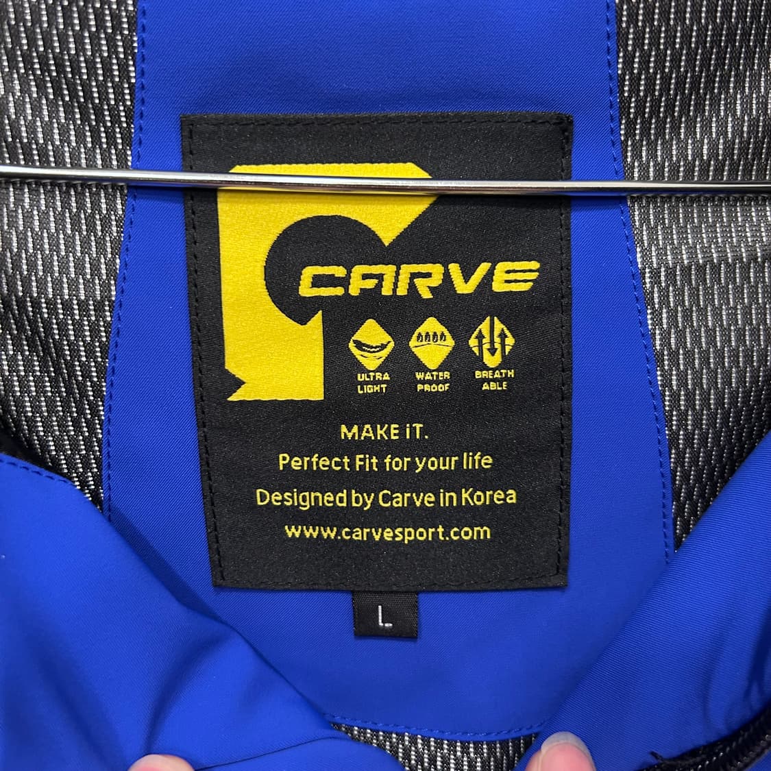 (새상품) 카브 한국체대 로고 후드 스키 자켓 상품이미지3