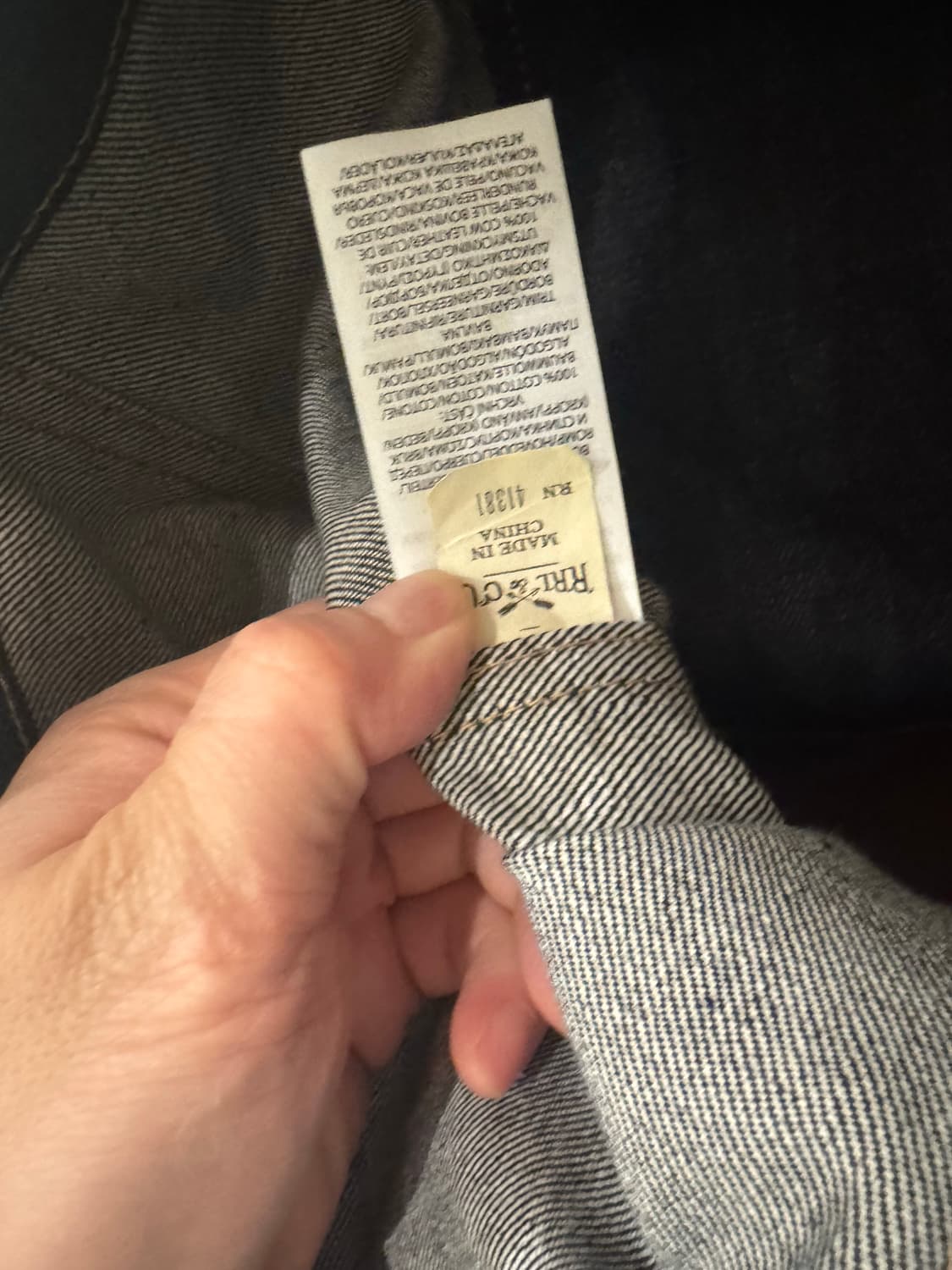 RRL 데님 트림 토트백 상품이미지4