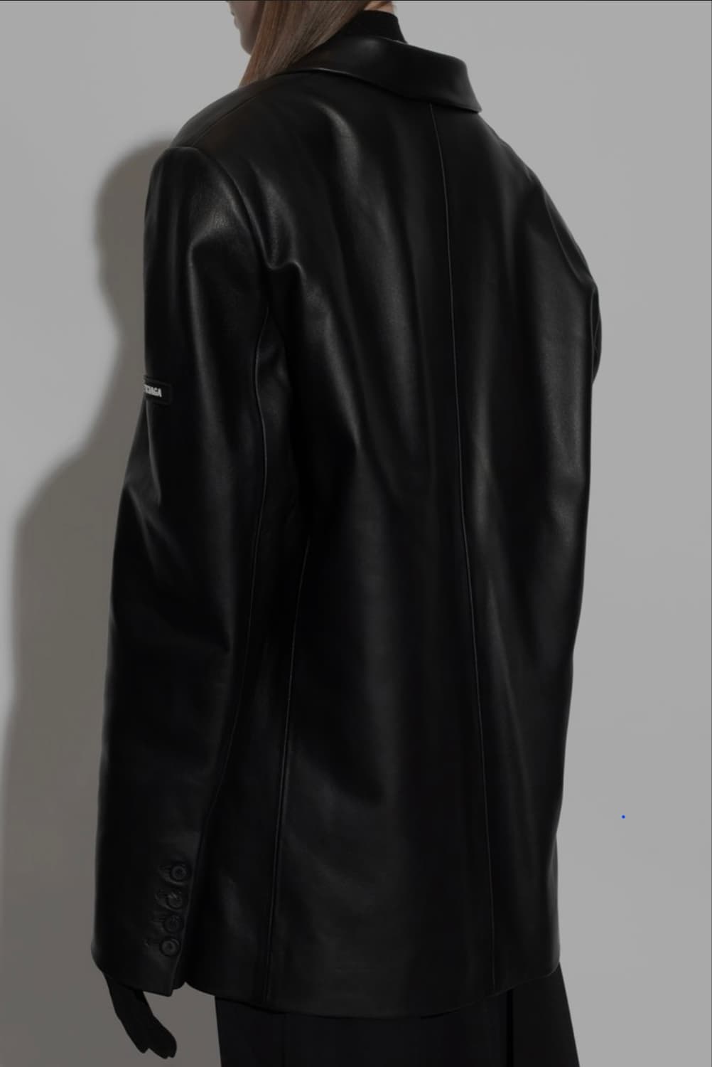 발렌시아가 패치 레더 싱글 블레이저 자켓 34사이즈 팝니다 상품이미지2