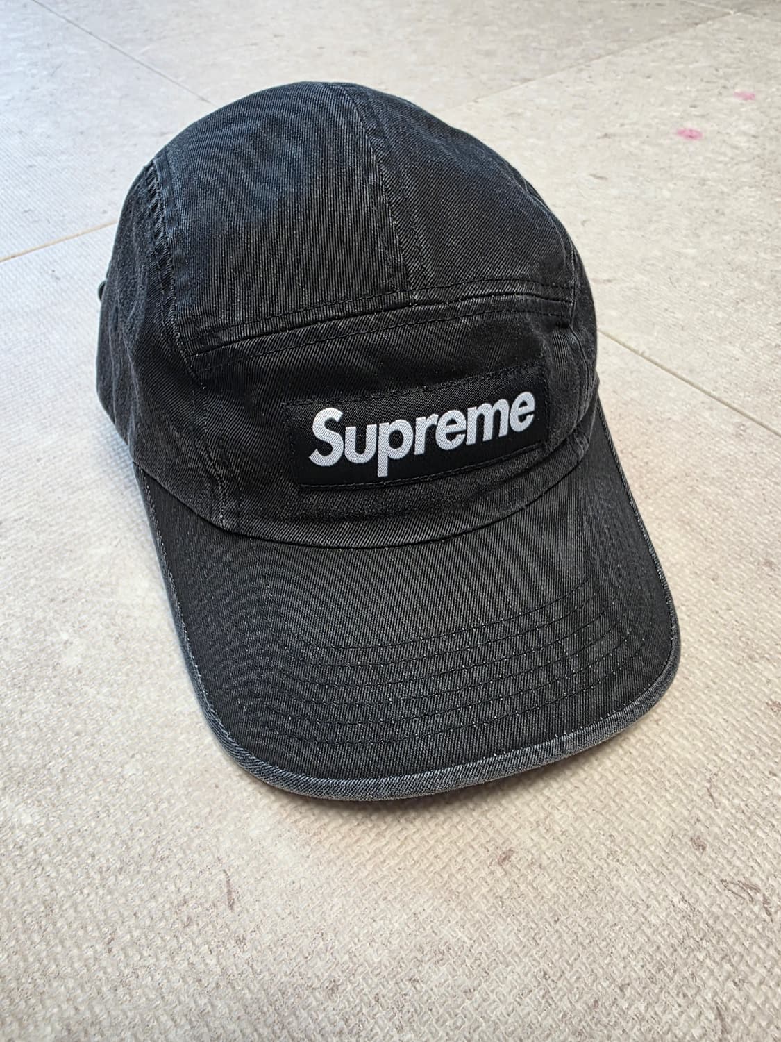 슈프림 워시드 치노 트윌 캠프캡 블랙 팝니다 상품이미지1