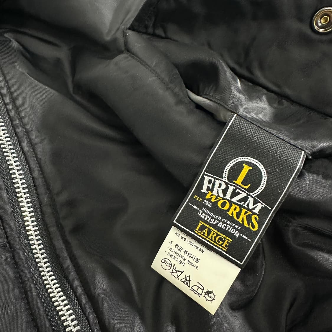 L 프리즘웍스 블랙 MA1 리버시블 항공점퍼 상품이미지3
