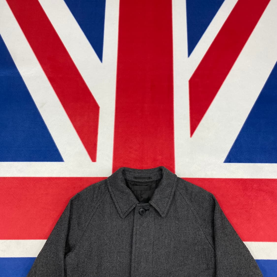 유니클로 헤링본 롱코트 M 실측 L  상품이미지2