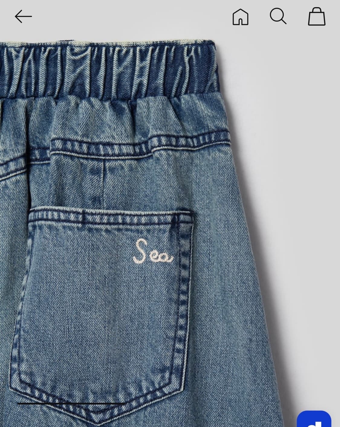 Sea New York 씨뉴욕 데님 스커트 새상품 상품이미지6