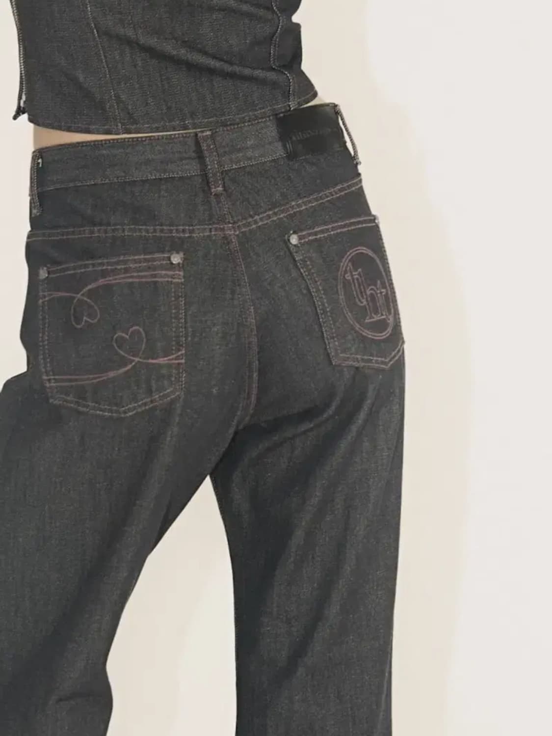 쓰리타임즈 raw denim pants 상품이미지1