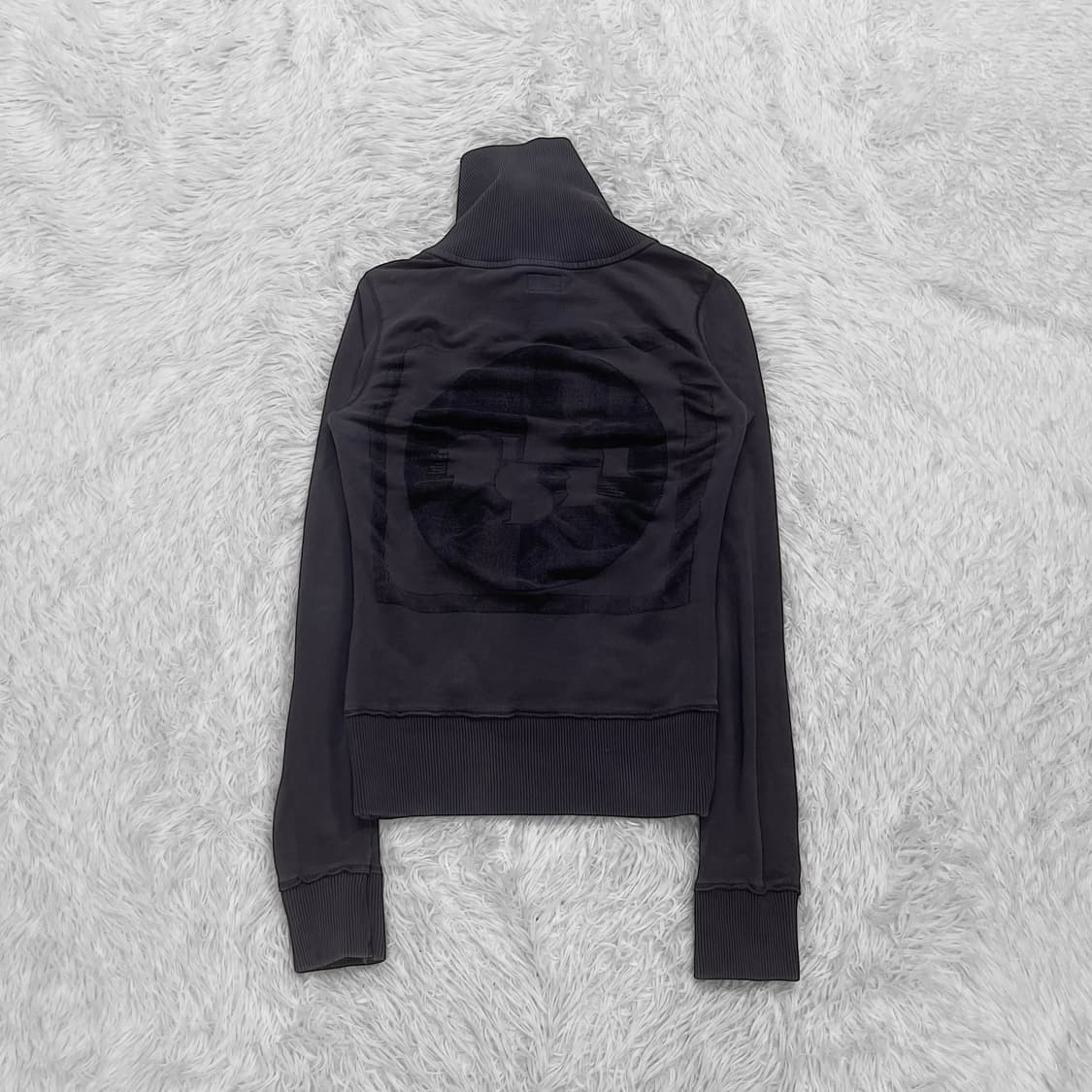 디젤 하이넥 스웻 집업 자켓 다크그레이 상품이미지3