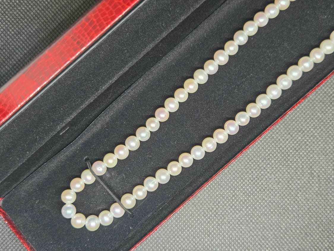 여성 담수진주 진주목걸이 14k (40cm) 상품이미지2