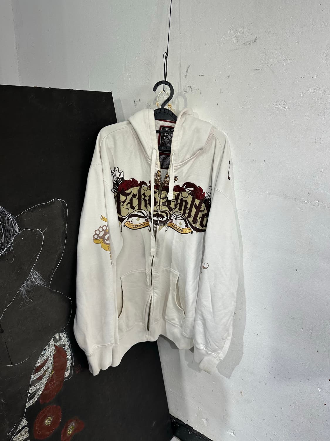 Jpn 일본빈티지 90s 에코 언리미티드 오리엔탈 펑크 빅사이즈 집업 상품이미지7