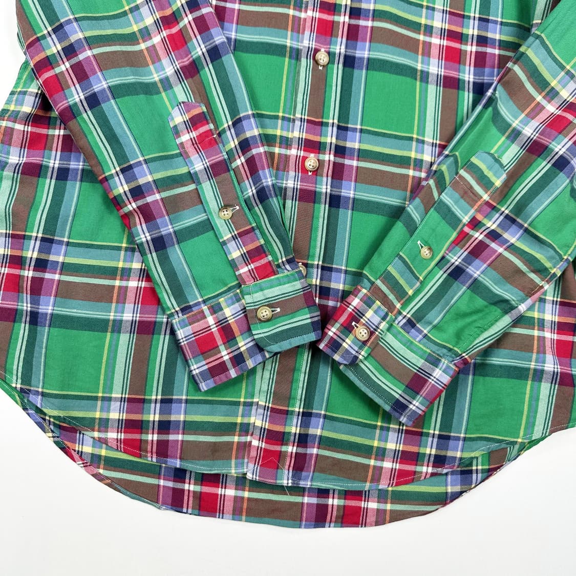 폴로 랄프로렌 포니 클래식 체크셔츠 (S) 상품이미지4