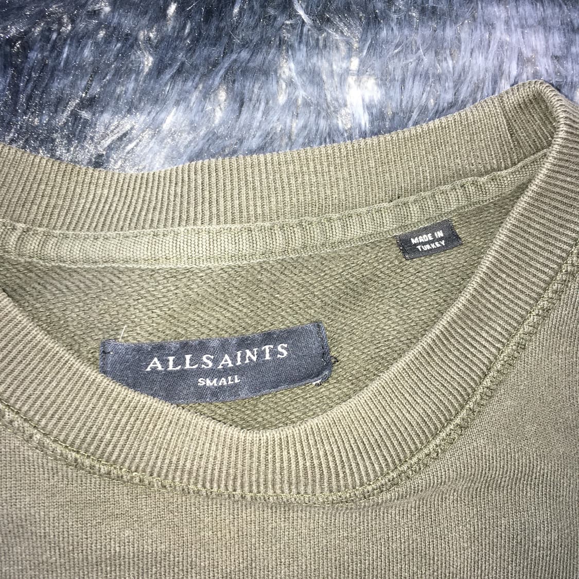 투티/0206 ALLSAINTS 자수로고 맨투맨 스웻셔츠 카키 상품이미지4