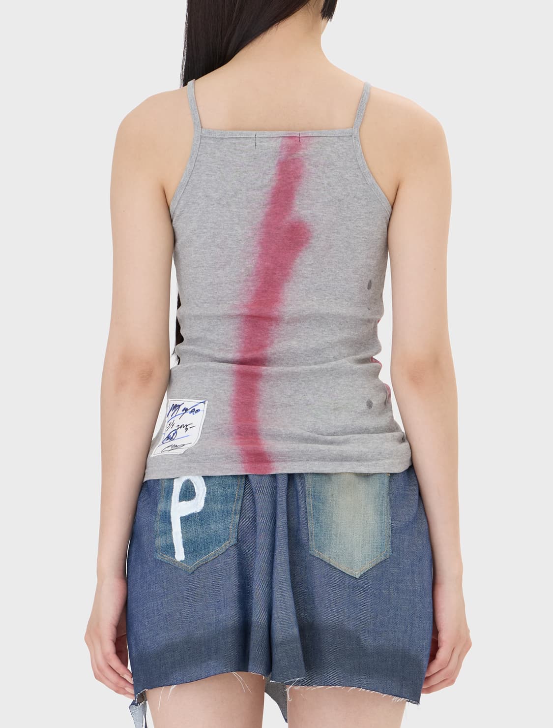 팩스 PPP 버튼 슬리브리스 탑 그레이 상품이미지2