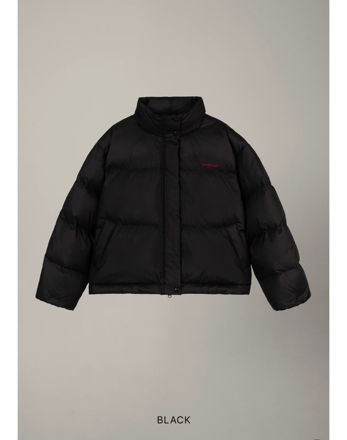 오버듀플레어 글로시 다운 패딩_블랙 상품이미지4