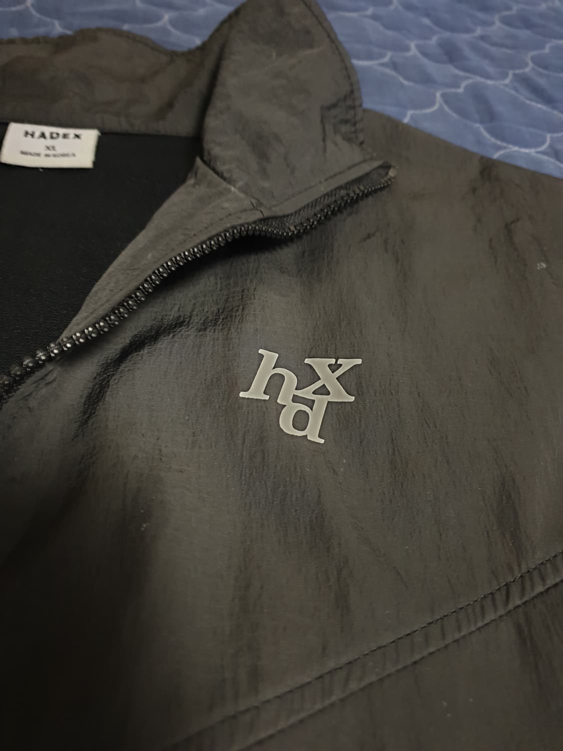 HDEX 에이치덱스 오버핏 바람막이 짚업 자켓 블랙 (XL) 상품이미지2