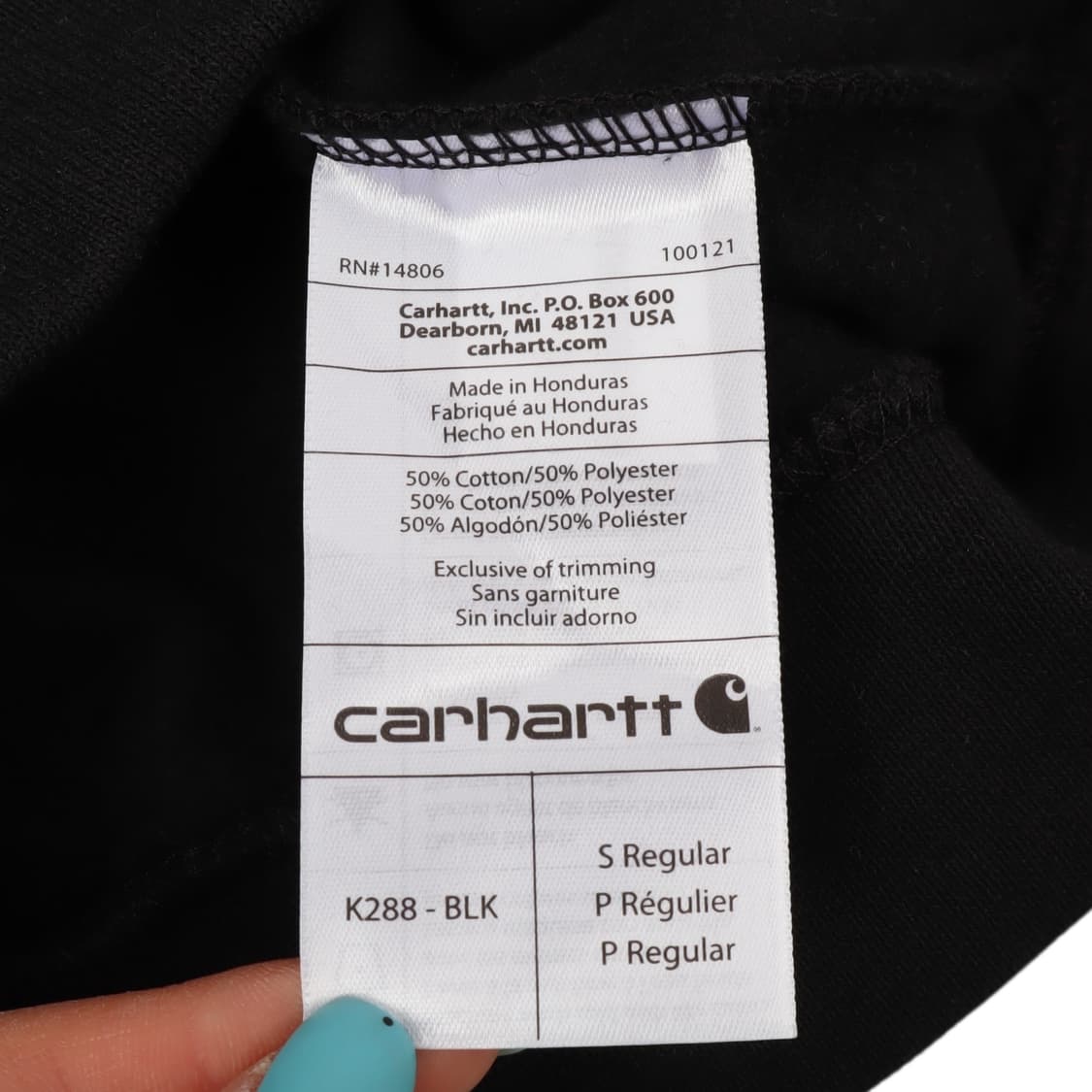 칼하트 k288 블랙 후드티 상품이미지8