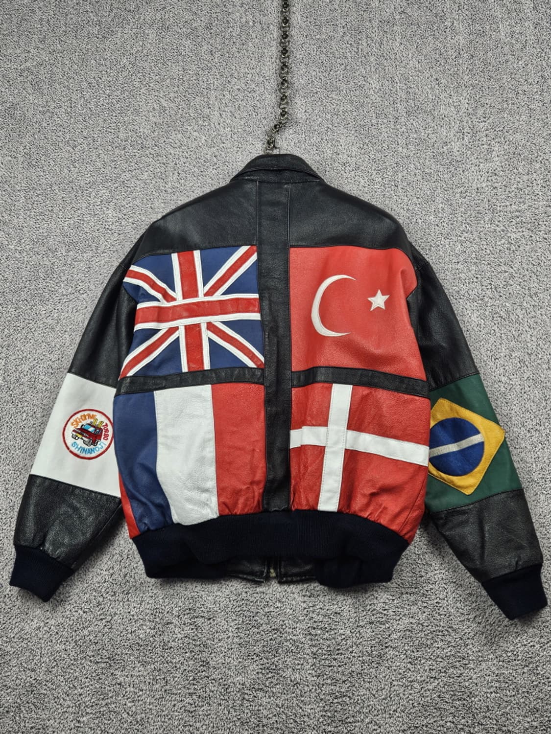 PHASE 컨트리 내셔널 플래그 가죽 자켓 ( M ) / 10256 상품이미지3