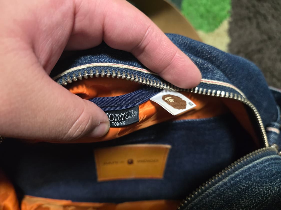 [OS] 베이프 X 포터 인디고 데님 탱커백 상품이미지7