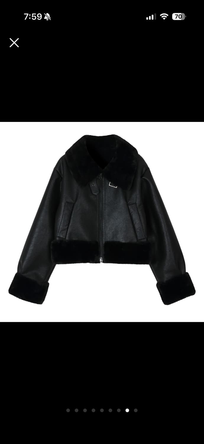 새상품) 보헤미안서울 보헴서 하이넥 무스탕 상품이미지2