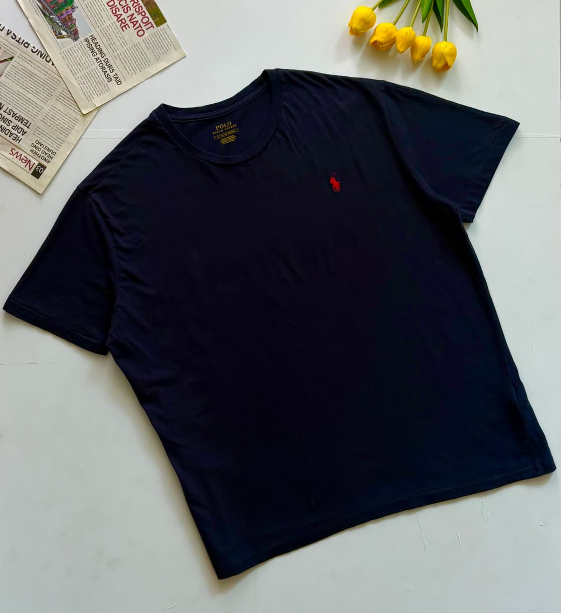 Polo 폴로랄프로렌 라운드 네이비 반팔티 상품이미지1