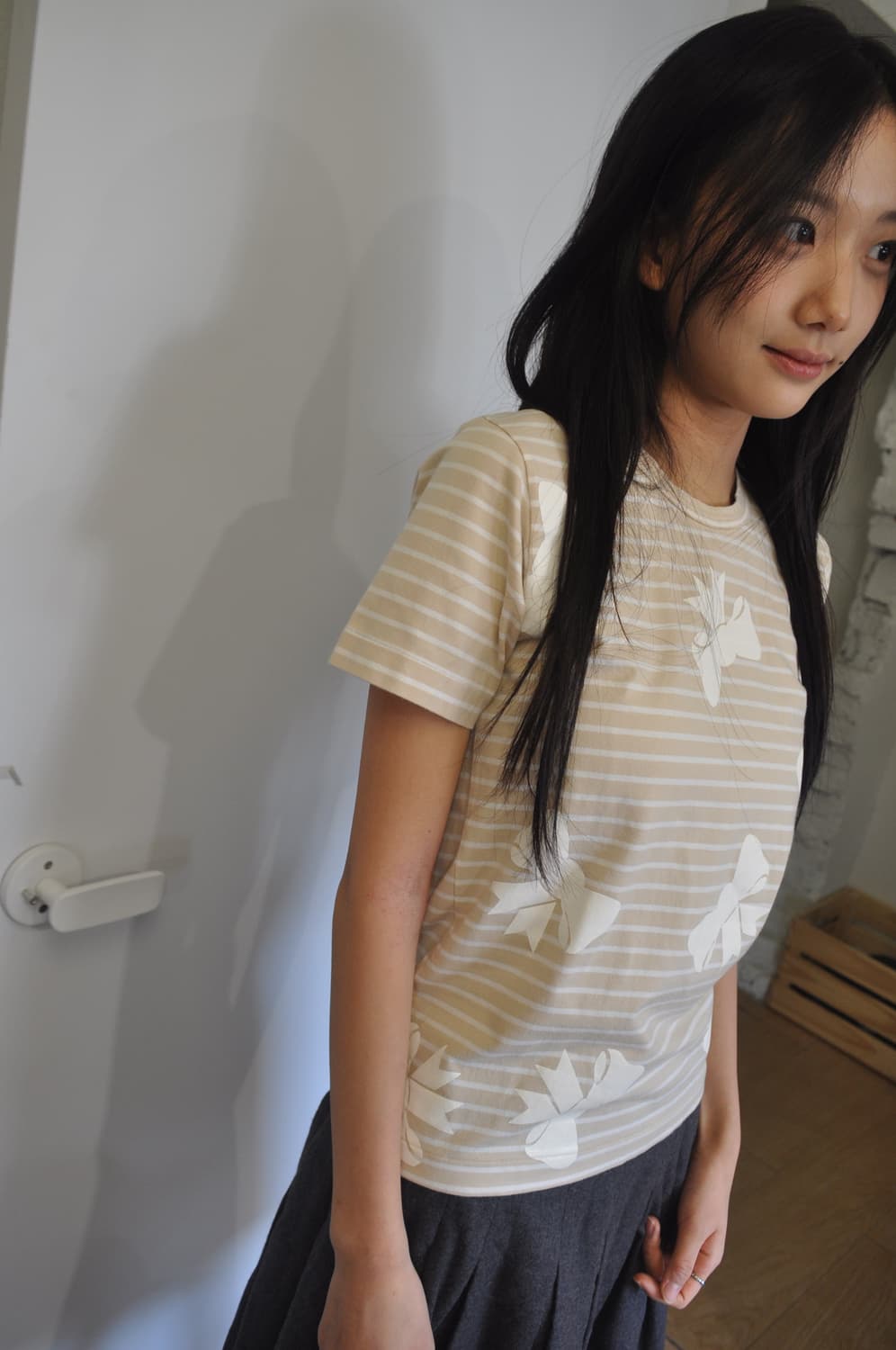 꼼데가르송 리본 반팔 상품이미지7