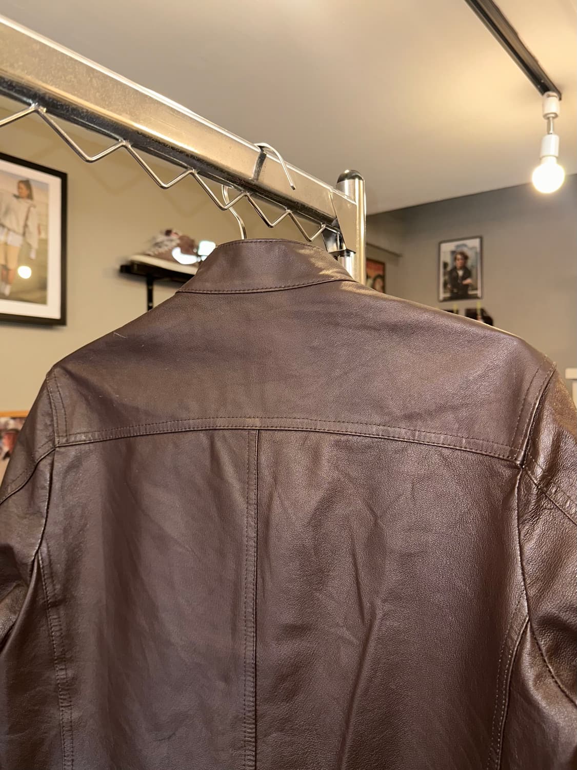 Urban Research brown rider leather JK 상품이미지9