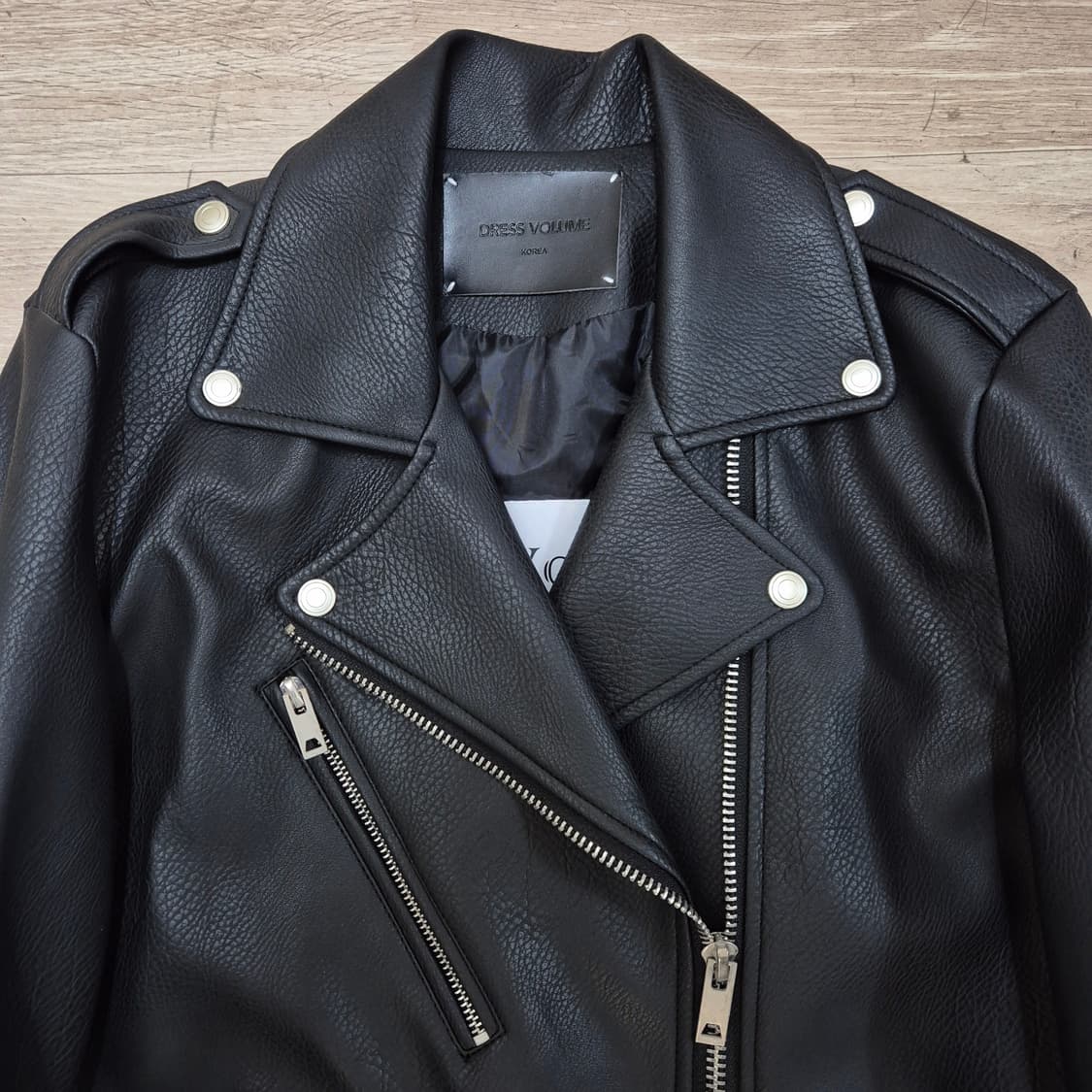 드레스볼륨 레더 라이더 가죽자켓 L(100) 상품이미지2