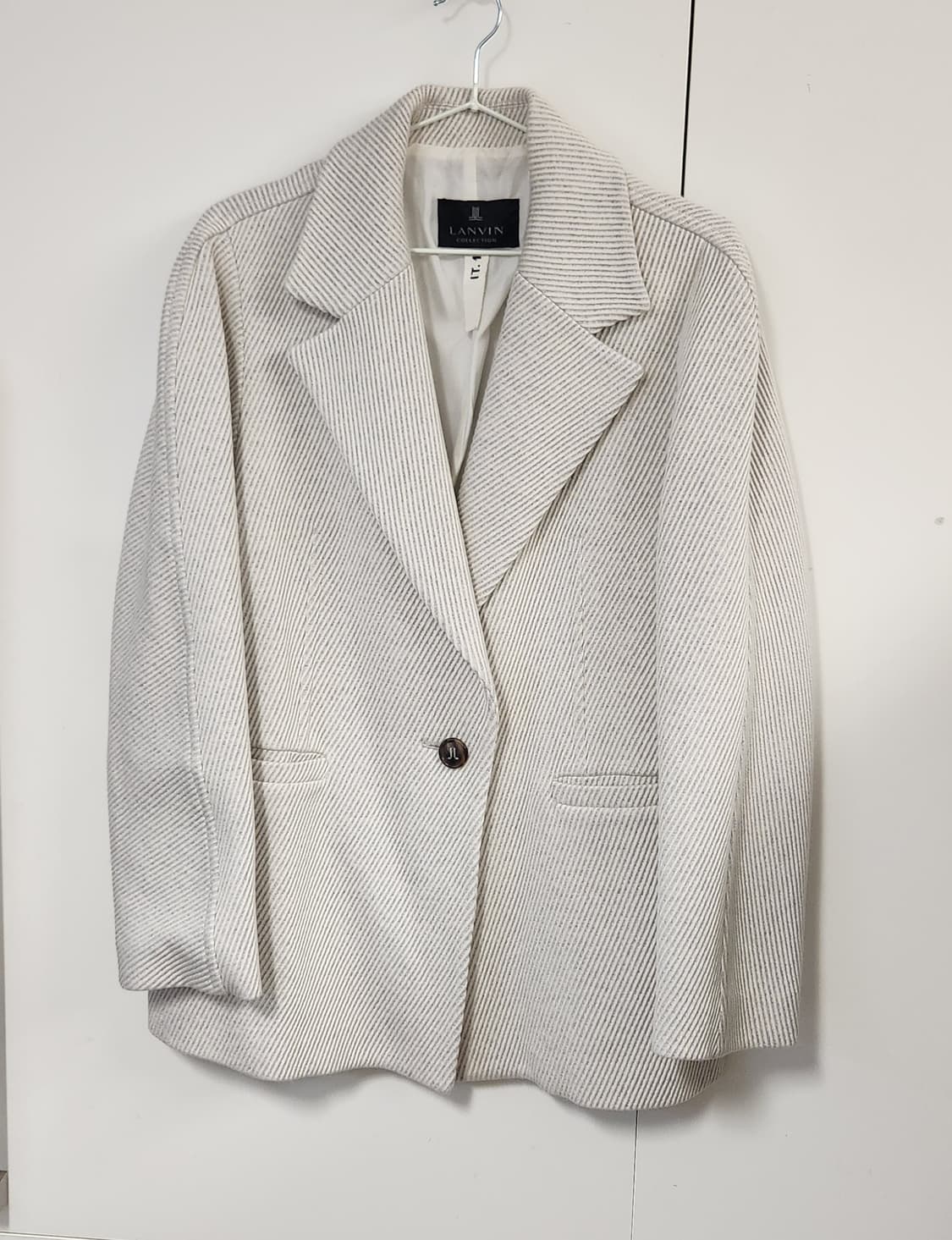 랑방 울 자켓 싱글 하프 숏코트 가슴둘레 88 상품이미지1